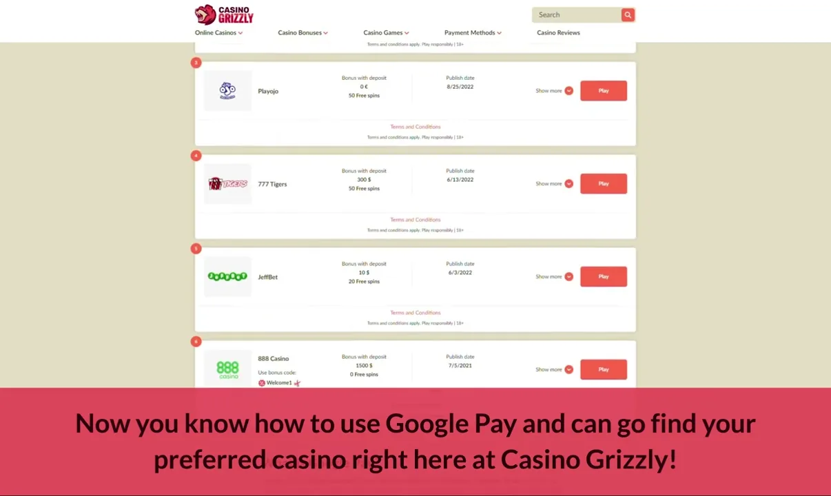 Google Pay — captura