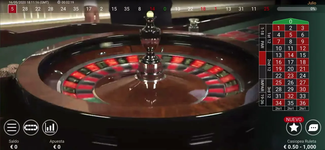 Ruleta En Vivo — captura