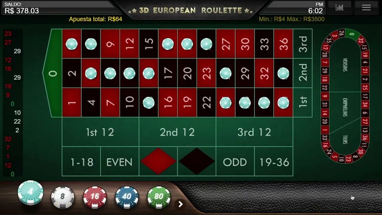 Ruleta Francesa en Vivo — captura