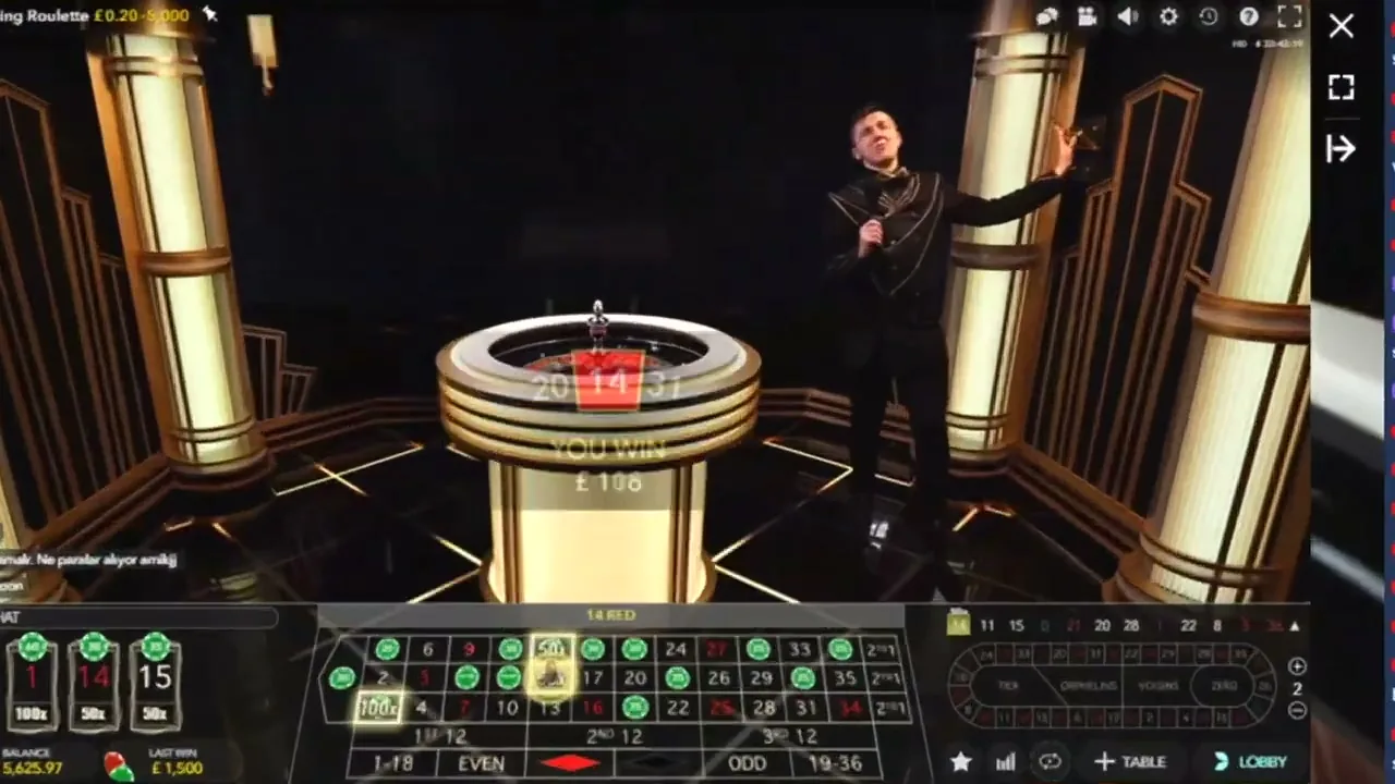 Ruleta Relámpago en Vivo — captura